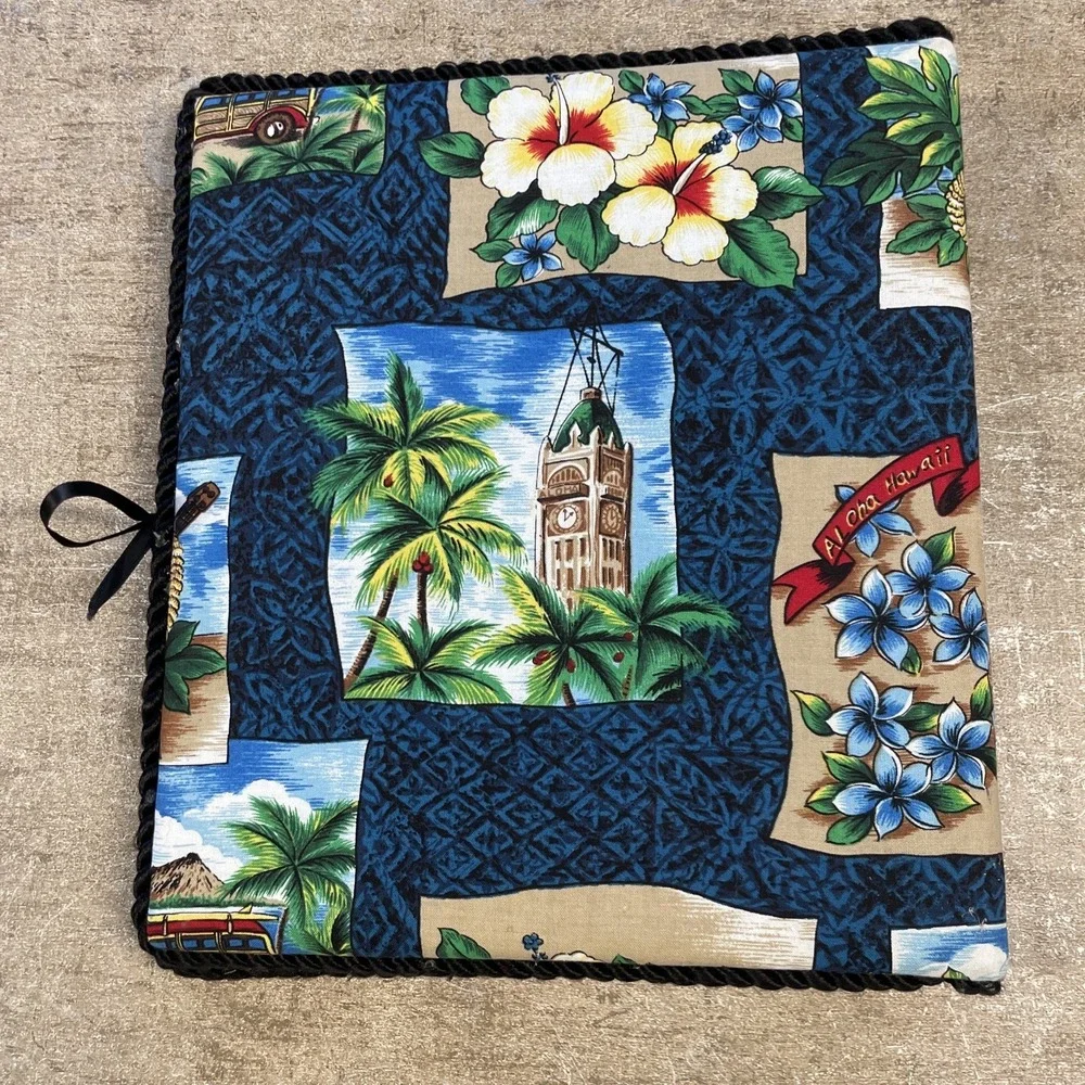 Beachy Fabric Photo Album‎ Binder Hawaiian